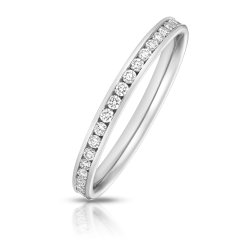 Lab Grown Diamond Set Wedding Ring In Platinum 