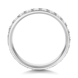 Lab Grown Diamond Set Wedding Ring In Platinum 