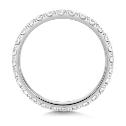 Lab Grown Diamond Set Wedding Ring In Platinum 