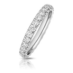 Lab Grown Diamond Set Wedding Ring In Platinum 