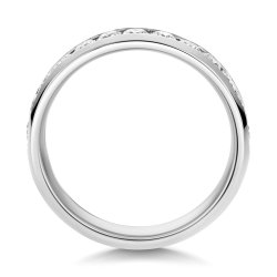 Lab Grown Diamond Set Wedding Ring In 18ct White Gold 