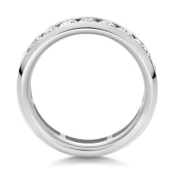 Lab Grown Diamond Set Wedding Ring In 9ct White Gold 