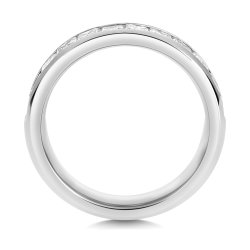 Lab Grown Diamond Set Wedding Ring In 18ct White Gold 