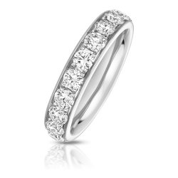 Lab Grown Diamond Set Wedding Ring In Platinum 