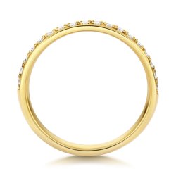 Lab Grown Diamond Set Wedding Ring In 18ct Gold 