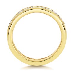 Lab Grown Diamond Set Wedding Ring In 18ct Gold 