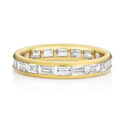 Lab Grown Diamond Set Wedding Ring In 18ct Gold 