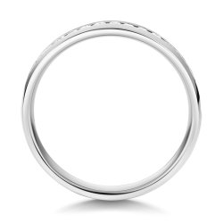 Lab Grown Diamond Set Wedding Ring In 18ct White Gold 