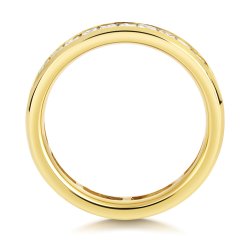 Lab Grown Diamond Set Wedding Ring In 18ct Gold 