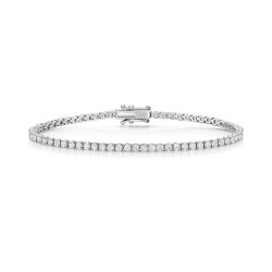 Lab Grown Diamond Bracelet  In 18ct White Gold 