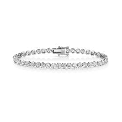 Lab Grown Diamond Bracelet  In 18ct White Gold 