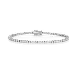 Lab Grown Diamond Bracelet  In 18ct White Gold 