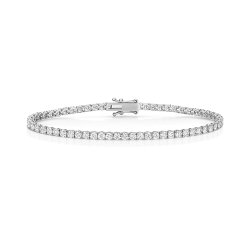Lab Grown Diamond Bracelet  In 18ct White Gold 