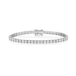 Lab Grown Diamond Bracelet  In 18ct White Gold 