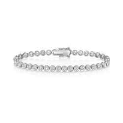 Lab Grown Diamond Bracelet  In 18ct White Gold 