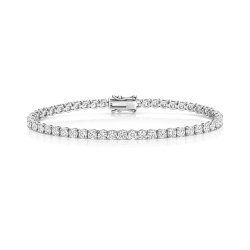 Lab Grown Diamond Bracelet  In 18ct White Gold 