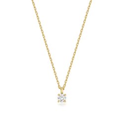 Lab Grown Diamond Necklace In 9ct Gold 