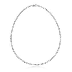 Lab Grown Diamond Necklace In 18ct White Gold 