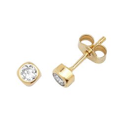 9ct Gold Cz Studs 