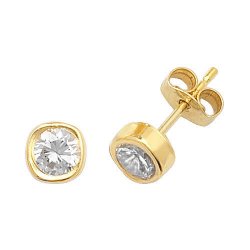 9ct Gold Cz Studs 