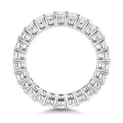 Lab Grown Diamond Emerald Cut Full Eternity In 18ct White Gold 