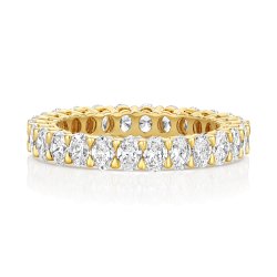 Lab Grown Diamond Oval Full Eternity In 18ct Gold 