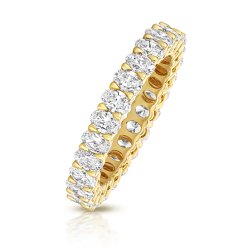 Lab Grown Diamond Oval Full Eternity In 18ct Gold 