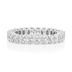 Lab Grown Diamond Oval Full Eternity In 18ct White Gold 