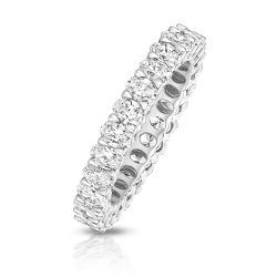 Lab Grown Diamond Oval Full Eternity In 18ct White Gold 
