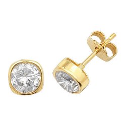 9ct Gold Cz Studs 