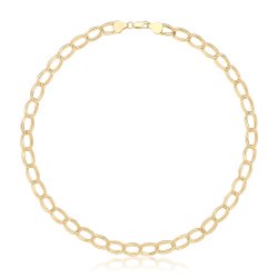 9ct Yel Gold Double Curb Necklet 