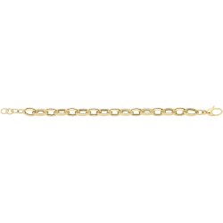9ct Gold Hollow Bracelet 