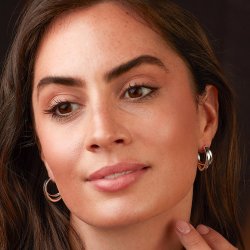 Kit Heath Serenity Grande Crossover Semi Hoop Earrings