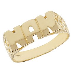 9ct Gold Basket Design Nan Ring 