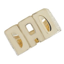 9ct Gold Gents' Bark Design Dad Ring 