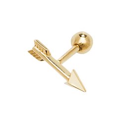 9ct Gold Arrow Cartilage Stud 