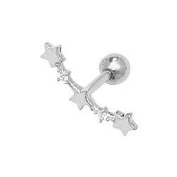 9ct White Gold Constellation Cartilage Stud 