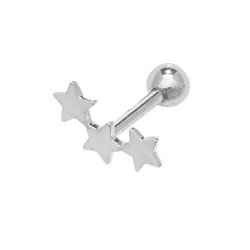 9ct White Gold Constellation Cartilage Stud 