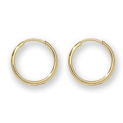 9ct Gold Tube Sleepers 