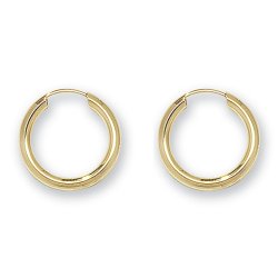 9ct Gold Tube Sleepers 