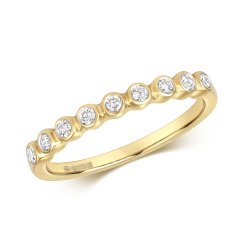 Diamond Rubover Eternity In 9ct Gold 