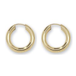 9ct Gold Tube Sleepers 