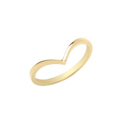 9ct Gold Wishbone Ring 