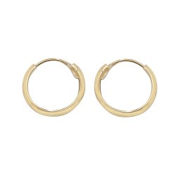 9ct Gold Tube Sleepers 