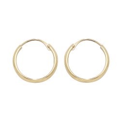 9ct Gold Tube Sleepers 