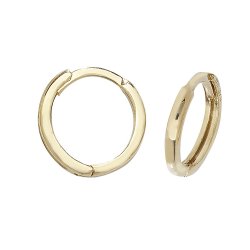 9ct Gold Wave Hinged Sleepers 