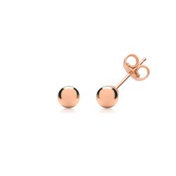 9ct Rose Gold Ball Studs 