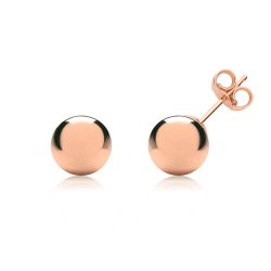 9ct Rose Gold Ball Studs 