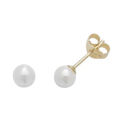 9ct Gold Pearl Studs 