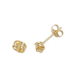 9ct Gold Knot Studs 